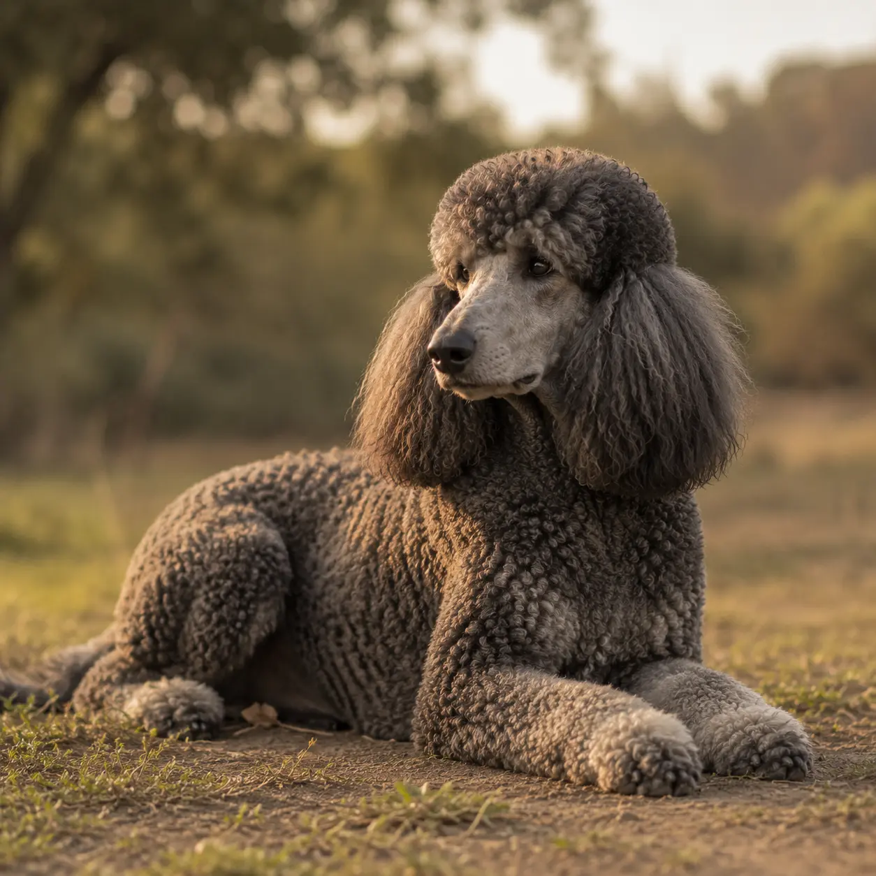 Reproductora hembra de caniche gigante