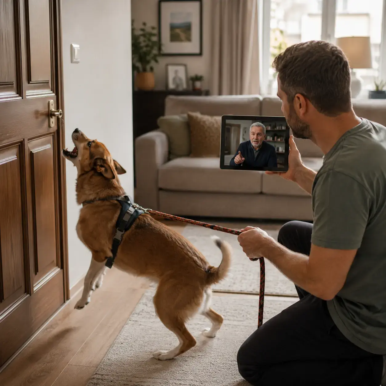 Consulta de adiestramiento canino a distancia por videollamada uno a uno